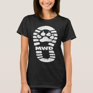 T-shirt MWD K9 Corps Handicapants de chiens de travail mil