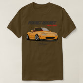 T-shirt MX5 Miata jaune (Design devant)