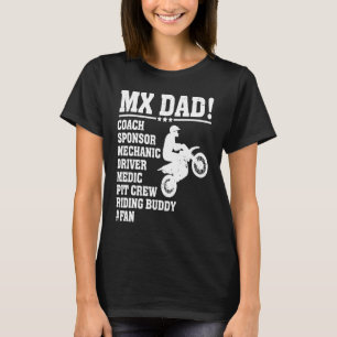 T-shirt Mx Papa Entraîneur Parrain Mécanicien Conducteur R