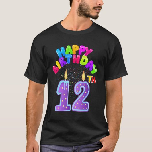 T-shirt My 12e Birthday (Devant)