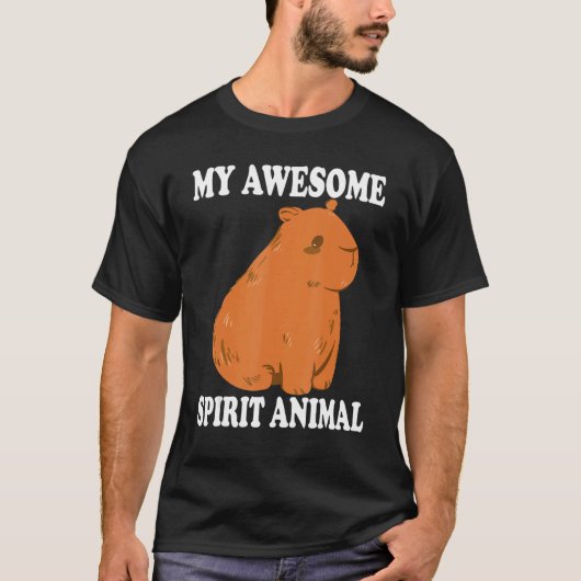 T-shirt My Awesome Spirit Animal Capybaras Capybaras Capy (Devant)