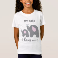 My Baba Love Me - Chemise éléphante pour enfants