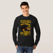 T-shirt My Back Hurts Gold Panning Huge Nuggets Gold Prosp (Devant entier)