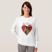 T-shirt My Belgian Malinois Valentine (Devant entier)