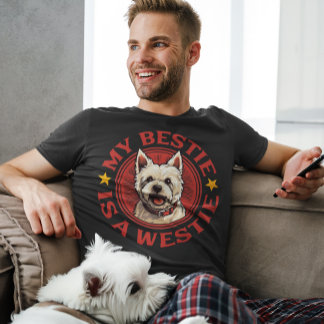 T-shirt My Bestie est un Westie West Highland White Terrie