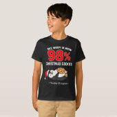 T-shirt My Body Is 98% Christmas Cookies Funny Penguin Paj (Devant entier)