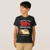 T-shirt My Body Is 98% Christmas Cookies Funny Snail Pajam (Devant entier)