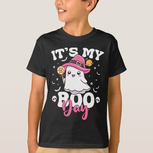 T-shirt My Boo Day mignon Halloween Anniversaire Fille Fan (Devant)