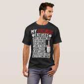 T-shirt My Bowling Excuse Funny Bowler (Devant entier)