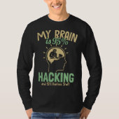 T-shirt My Brain is 95 Hacking Ethical Hacking White Hat H (Devant)