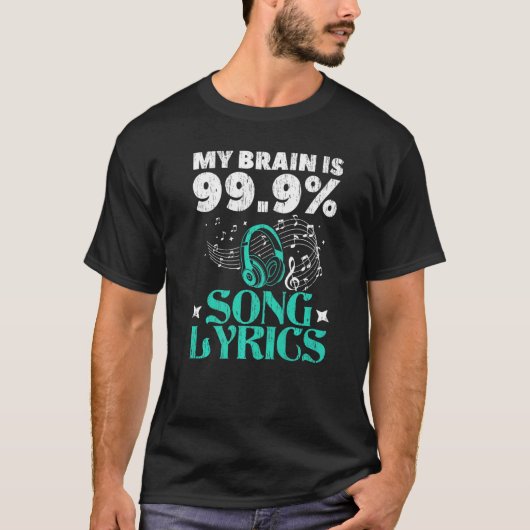 T-shirt My Brain Is 99 9 (Devant)