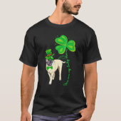 T-shirt My Bull Dog is My Lucky Charm Shamrock St Patrick' (Devant)