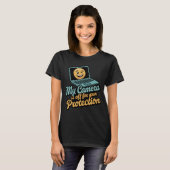 T-shirt My Camera Is Off For Your Protection Funny Work Fr (Devant entier)