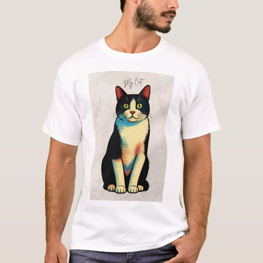 T-shirt My cat Tshort (Devant)