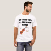 T-shirt My Cello Hits All Right Notes - Funny Cello (Devant entier)