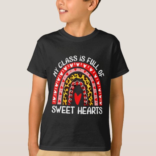 T-shirt My Cl Is Full Of Sweet Hearts Teacher Valentine _1 (Devant)
