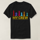 T-shirt My Crew Chess lover chess Player Design (Design devant)