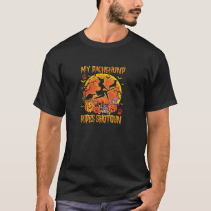 T-shirt My Dachshund Rides Shotgun Amoureux des chiens Par