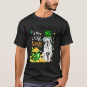 T-shirt My Dalmatian Is My Lucky Charm Cute Dog Patricks D (Devant)