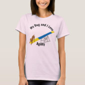 T-shirt My Dog and I Love Agility Boxer (Devant)