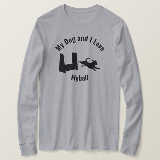 T-shirt My Dog and I Love Flyball Terrier (Design devant)