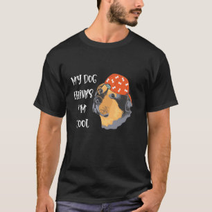 T-shirt My Dog pense que je suis cool Drôle Long Sleeve T