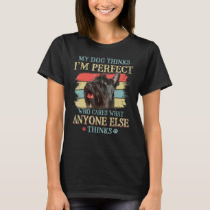 T-shirt My Dog pense que je suis parfait Scottish Terrier