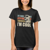 T-shirt My Dog Thinks I'm Cool English Mastiff Retro Dad (Devant)