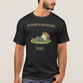 T-shirt My Energy is for Naps Only Frog Cowboy Meme