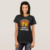 T-shirt My English Pointer Dog Ride Witch Shotgun Hallowee (Devant entier)