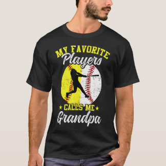 T-shirt My Favorite Baseball Softball Players Calls Me Gra
