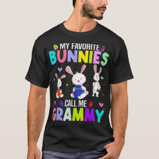 T-shirt My Favorite Bunnies Call Me Grammy Family Easter P