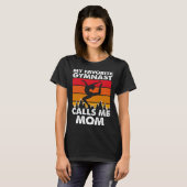 T-shirt My Favorite Gymnast Calls Me Mom (Devant entier)