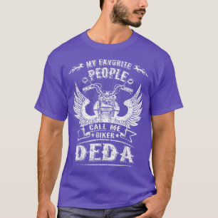 T-shirt My Favorite People Call Me Biker Deda Grandpa Moto