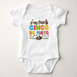 T-Shirt-My First Cinco de Mayo Baby Bodysuit