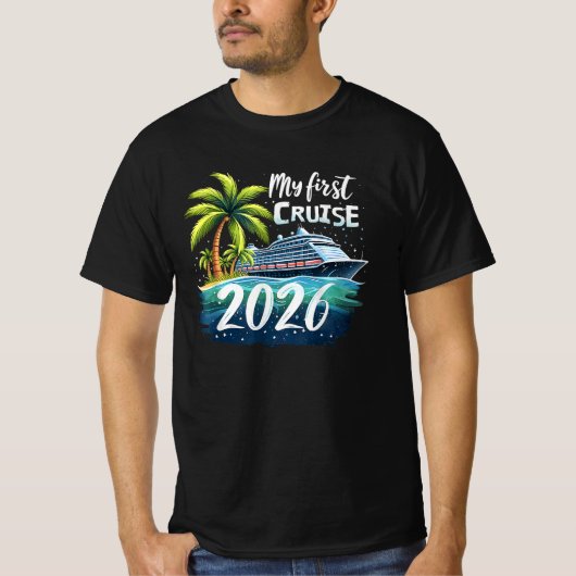 T-shirt My First Cruise 2026 (Devant)