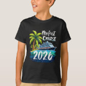 T-shirt My First Cruise 2026 Funny First Time Cruise Vacat (Devant)