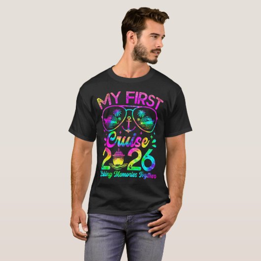 T-shirt My First Cruise 2026 Funny First Time Cruise Vacat (Devant entier)