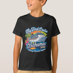 T-shirt My First Cruise Bahamas 2025 Cute Première Croisiè