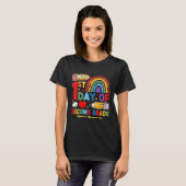 T-shirt My First Day Of 2nd Grade Second Grade Rainbow  (Devant entier)