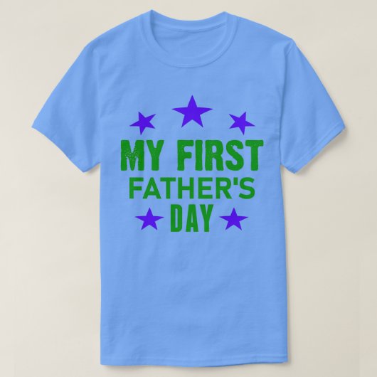 T-shirt My First Fathers Day Triblend (Design devant)
