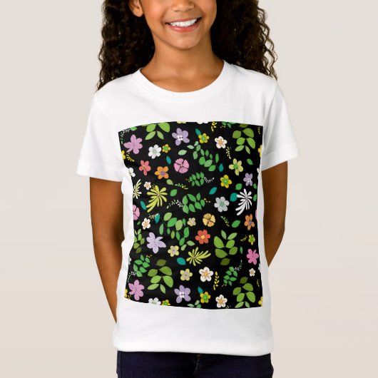 T-Shirt My Flower Design 5 (Devant)