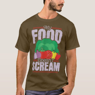 T-shirt My Food Doesn't Scream, Vegan 