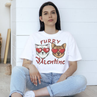 T-shirt My Furry Valentine Tee : Chemise Portrait Personna
