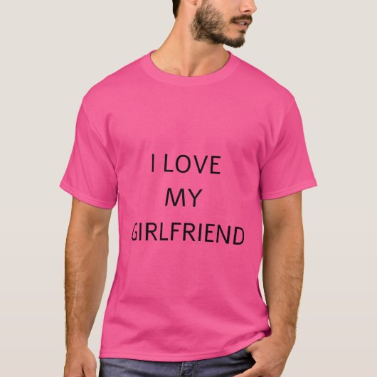T-shirt My Girlfriend is My Greatest Gift Tee (Devant)