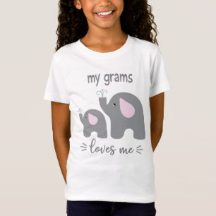 T-Shirt My Grams Love Me - Chemise éléphante pour enfants