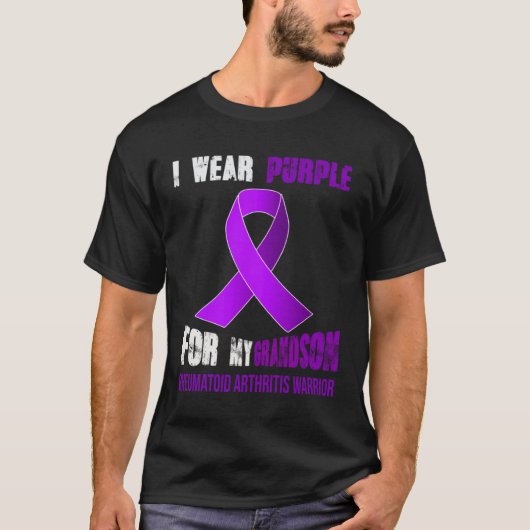 T-SHIRT MY GRANDSON  MY RHEUMATOID ARTHRITIS WARRIOR (Devant)