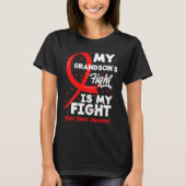 T-shirt My Grandson's Fight Is My Fight Blood Cancer Aware (Devant)