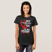T-shirt My Grandson's Fight Is My Fight Blood Cancer Aware (Devant entier)