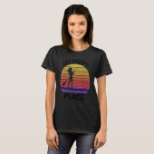 T-shirt My Happy Place Paddling  Women Paddle Boarding Lov (Devant entier)